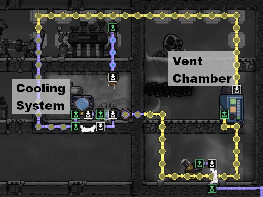 Cool Steam Vent Setup - Oxygen Not Included